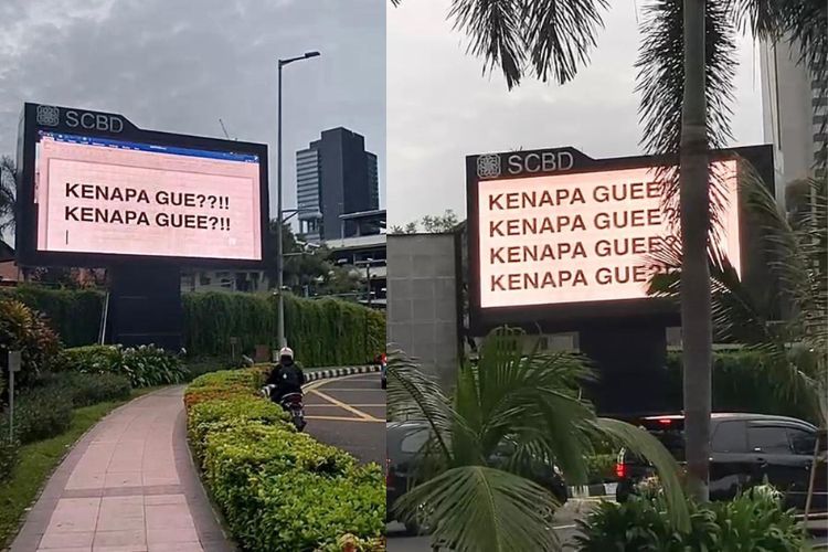 Viral Moment of Videotron in Jakarta, Indonesia Got Hacked