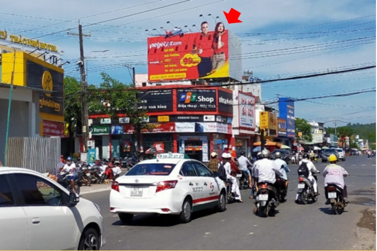 Day view-  Horizontal Wallscape Billboard at 41 Hung Vuong, Phu Quoc Special Administrative Zone, An Giang