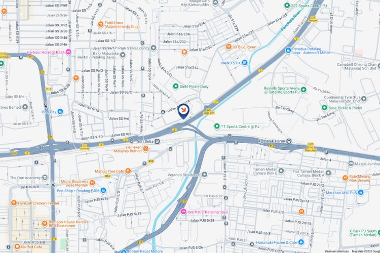 Map - Vertical Digital Screen Billboard at Federal Highway, Petaling Jaya, Selangor (beside Cycle & Carriage [B])