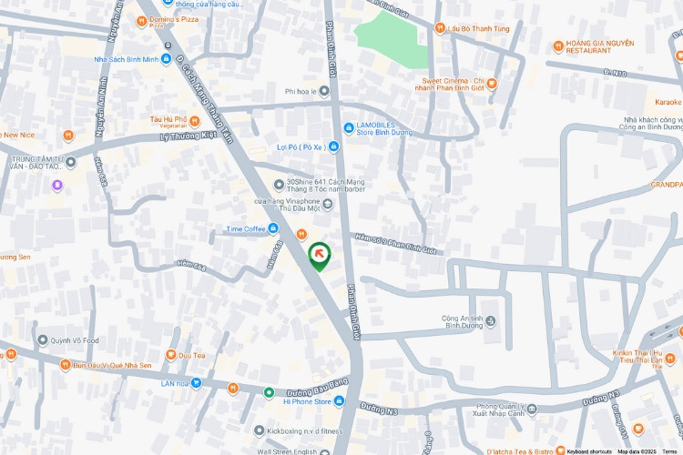 Map -  Horizontal Wallscape Billboard at 159 Cach Mang Thang 8, Thu Dau Mot, Ho Chi Minh City