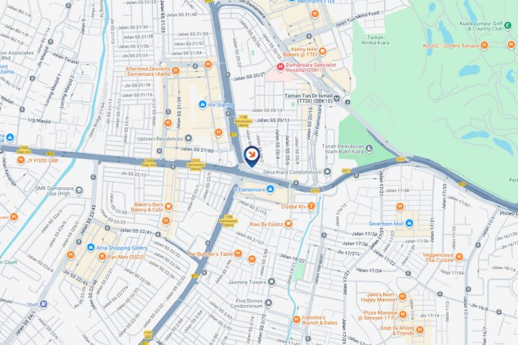 Map - Vertical Digital Screen Billboard at SPRINT Highway, Petaling Jaya, Selangor