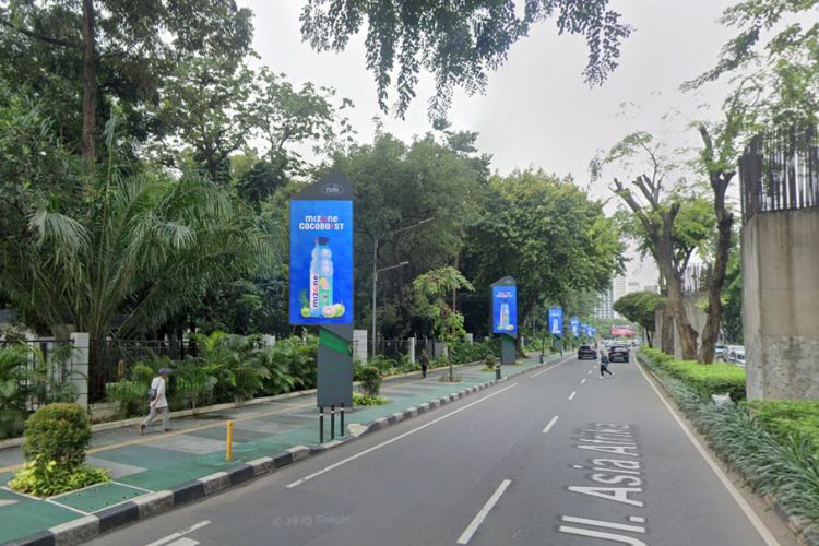 Lamp Pole in Gelora Bung Karno (GBK) Area, Jakarta, Indonesia