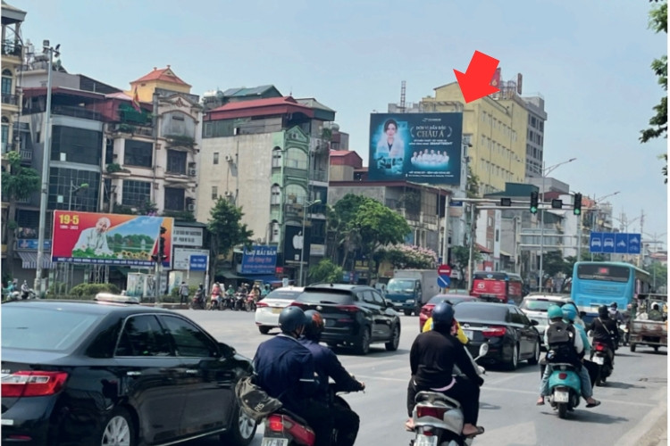 1 Panel Horizontal Wallscape Billboard at Giai Phong & Truong Dinh T-Junction, Dinh Cong Ward, Ha Noi City