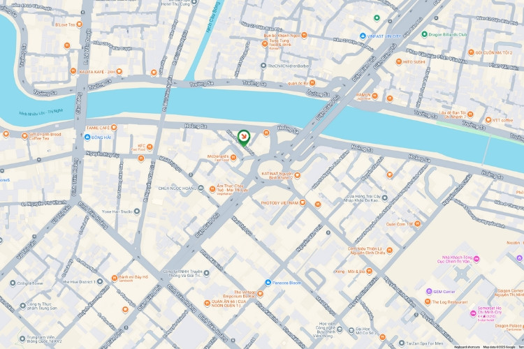 Map- Horizontal Wallscape Billboard tại 33 Nguyen Binh Khiem, Tan Dinh, Ho Chi Minh City (Dien Bien Phu Roundabout)