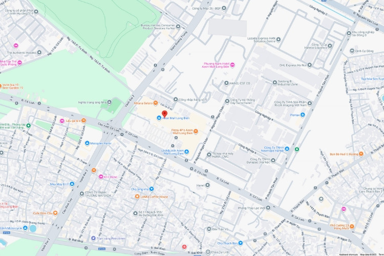 Map-  LED Wall Cladding Billboard at 27 Co Linh, Ha Noi City (Aeon Mall Long Bien)