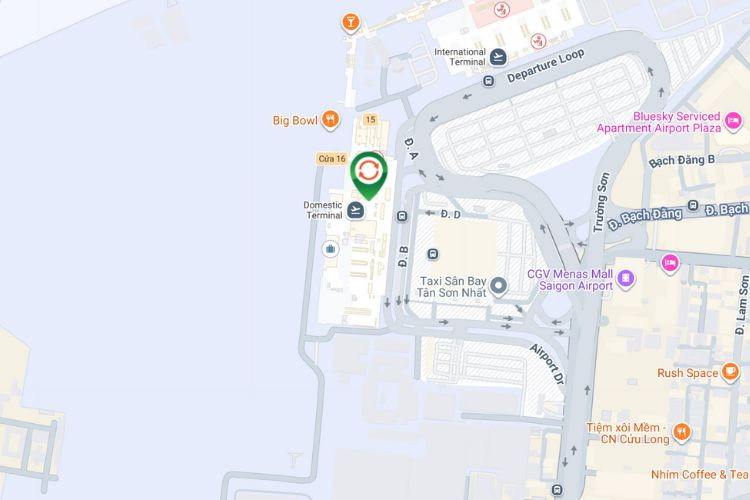 Map - Panel Horizontal Light Box Billboard at T1 Tan Son Nhat International Airport, Tan Son Hoa Ward, Ho Chi Minh City (Domestic Arrivals Isolation Area)