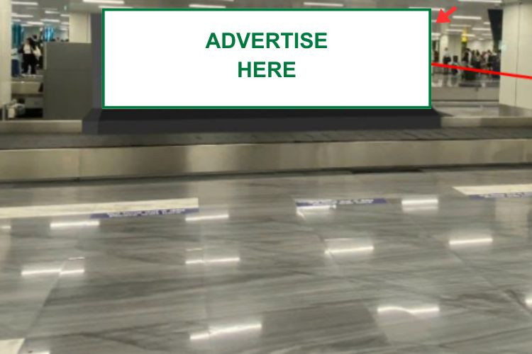 Horizontal Light Box Billboard at T3 Tan Son Nhat International Airport, Tan Son Hoa Ward, Ho Chi Minh City (Baggage Carousel No. 06 Area, Domestic Arrivals)