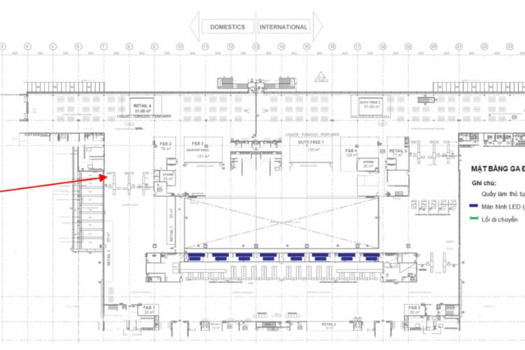 Map - Horizontal Light Box Billboard at Phu Quoc International Airport, Phu Quoc, An Giang (Security Screening Area, Domestic Departures Terminal)