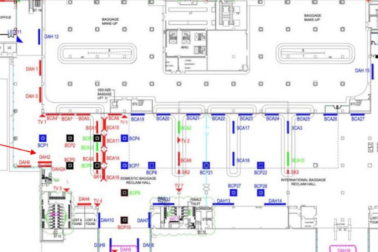 Map - Horizontal Light Box Billboard at Phu Quoc International Airport, An Giang (Domestic Arrivals Area)