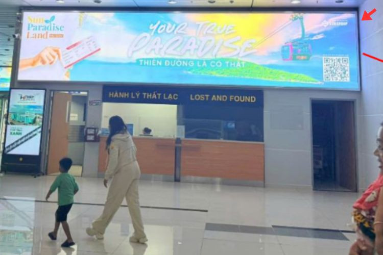 1 Panel Horizontal Light Box Billboard at Phu Quoc International Airport, An Giang (Domestic Arrivals Area)