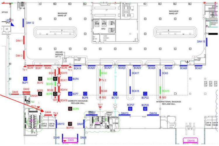 Map - Horizontal Light Box Billboard at Phu Quoc International Airport, An Giang (Domestic Arrivals Area)