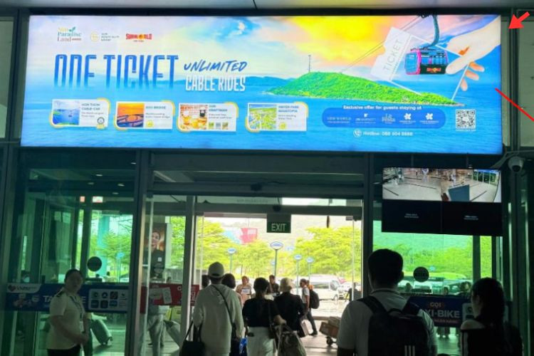 1 Panel Horizontal Light Box Billboard at Phu Quoc International Airport, Phu Quoc, An Giang (Domestic Arrivals Isolation Area)