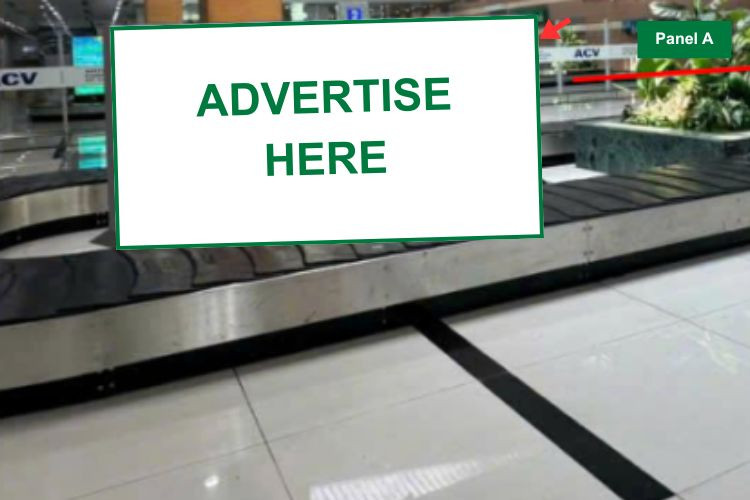 2 Panel Horizontal Light Box Billboard at Phu Quoc International Airport, Phu Quoc, An Giang (Baggage Carousel No. 03, International Arrivals Isolation Area)