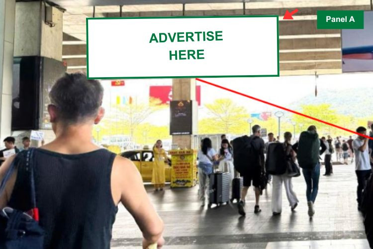 4 Sided Horizontal Light Box Billboard at Phu Quoc International Airport, Phu Quoc, An Giang (Public Area Side, Domestic Arrivals Terminal)