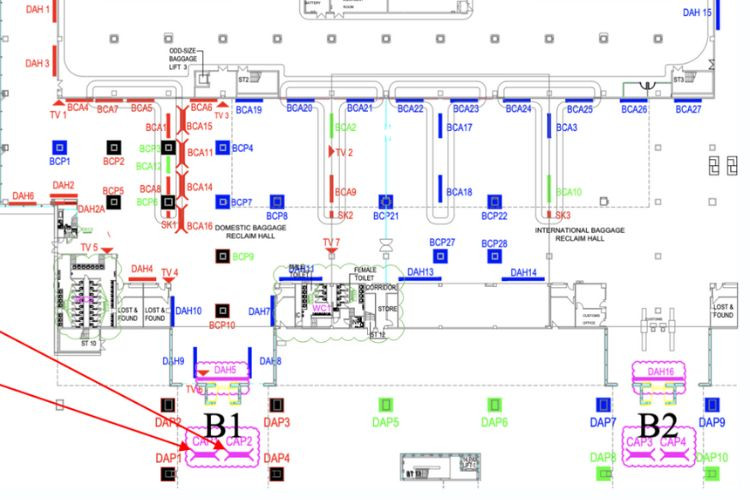Map - Horizontal Light Box Billboard at Phu Quoc International Airport, Phu Quoc, An Giang (Public Area Side, Domestic Arrivals Terminal)