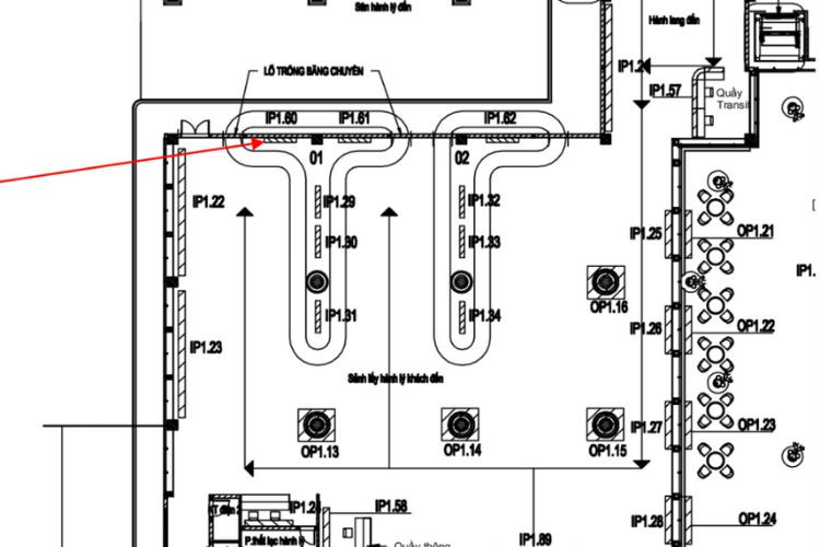 Map - Horizontal Wall-mounted Pano Billboard at Phu Cat Airport, Phu Quoc, Gia Lai (Baggage Carousel No. 02 Area, Arrivals Terminal)