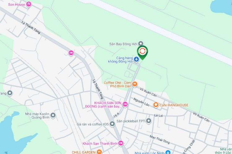 Map -  Horizontal Wall-mounted Pano Billboard at Dong Hoi Airport, Dong Thuan Ward, Quang Tri (Above the entrance to the departure security screening area)