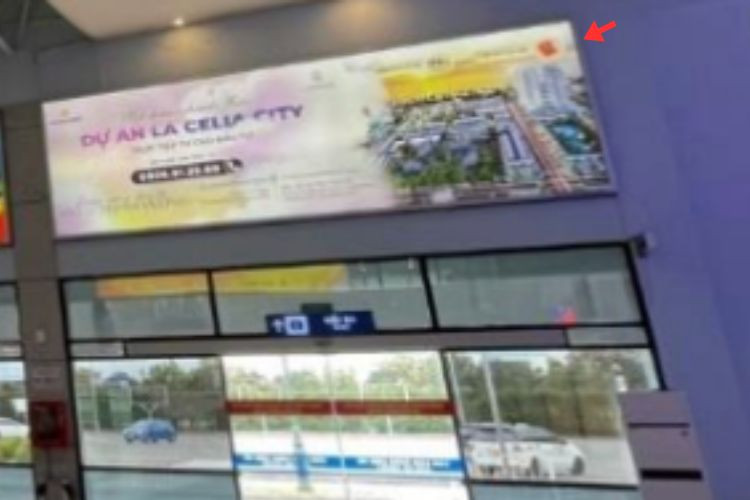 1 Panel Horizontal Wall-mounted Pano Billboard at Dong Hoi Airport, Dong Thuan Ward, Quang Tri (IP 1.7, Level 1, in the public hall for both departures and arrivals)