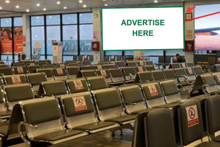 1 Panel Horizontal Wall-mounted Pano Billboard at Dong Hoi Airport, Dong Thuan Ward, Quang Tri (IP 2.8, departure lounge)