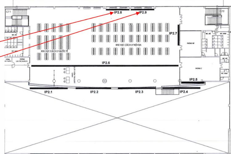 Map - Horizontal Wall-mounted Pano Billboard at Dong Hoi Airport, Dong Thuan Ward, Quang Tri (IP 2.9, departure lounge)