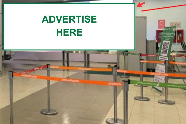 1 Panel Horizontal Light Box Billboard at Dong Hoi Airport, Dong Thuan Ward, Quang Tri (entrance to the Arrival restricted area)