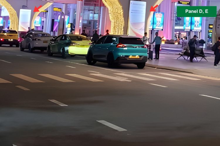 Panel D,E - Vertical Wall-mounted Pano Billboard at Da Nang International Airport, Hoa Cuong Ward, Da Nang City (at the base of the arrival overpass, directly opposite the domestic terminal)
