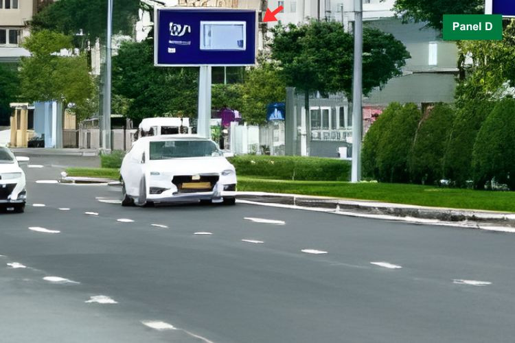 Panel D - Horizontal Unipole Billboard at Da Nang International Airport, Hoa Cuong Ward, Da Nang City (on the median strip at the entrance (exit) of the airport, located on Duy Tan Street)