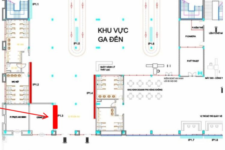 Map -  Horizontal Wall-mounted Pano Billboard at Chu Lai Airport, Nui Thanh Ward, Da Nang City (Level 1, on the right side of the Domestic Arrivals exit)