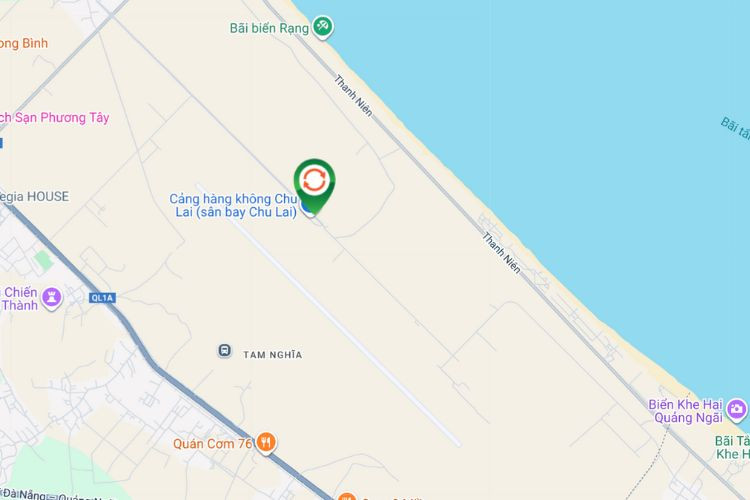 Map -  Horizontal Wall-mounted Pano Billboard at Chu Lai Airport, Nui Thanh Ward, Da Nang City (Level 1, on the right side of the Domestic Arrivals exit)