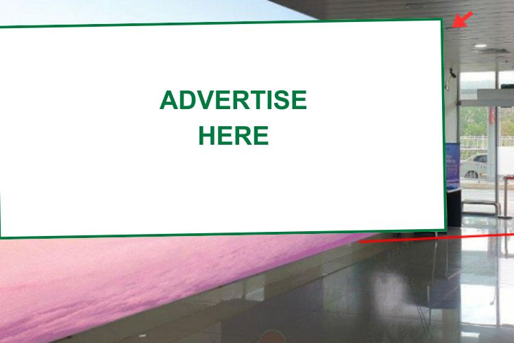 1 Panel Horizontal Wall-mounted Pano Billboard at Chu Lai Airport, Nui Thanh Ward, Da Nang City (Level 1, on the left side of the Domestic Arrivals exit)