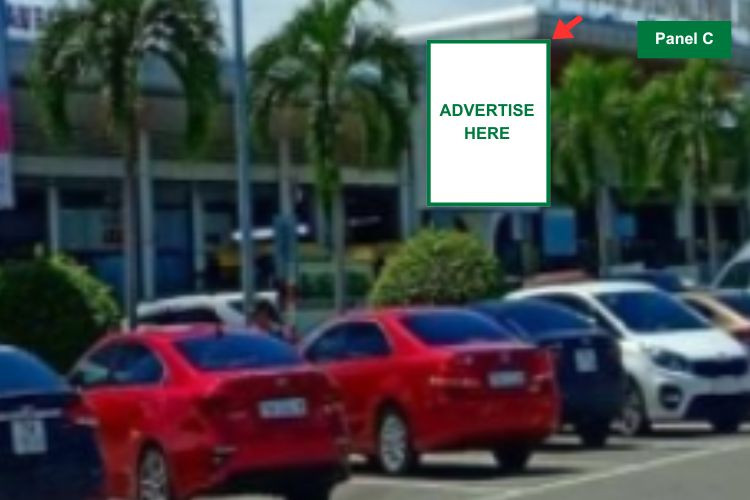 Panel C -  Horizontal Unipole Billboard at Cam Ranh International Airport, Bac Cam Ranh Ward, Khanh Hoa (Parking lot opposite the Domestic Terminal)