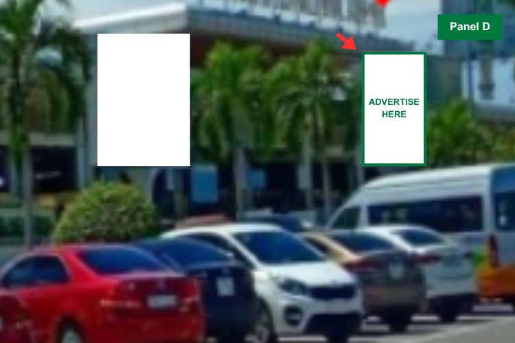 Panel D - Horizontal Unipole Billboard at Cam Ranh International Airport, Bac Cam Ranh Ward, Khanh Hoa (Parking lot opposite the Domestic Terminal)