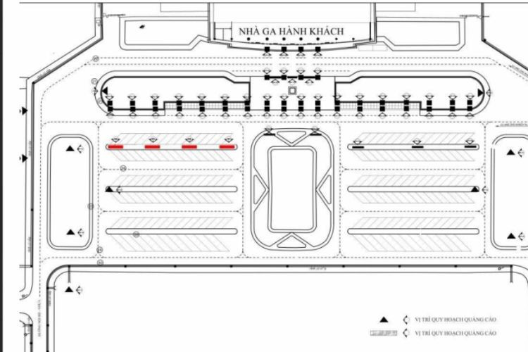 Map -  Horizontal Unipole Billboard at Cam Ranh International Airport, Bac Cam Ranh Ward, Khanh Hoa (Parking lot opposite the Domestic Terminal)
