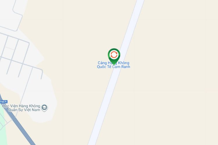 Map -   Horizontal Unipole Billboard at Cam Ranh International Airport, Bac Cam Ranh Ward, Khanh Hoa (Intersection of Nguyen Tat Thanh and the entrance/exit road to Cam Ranh Airport)