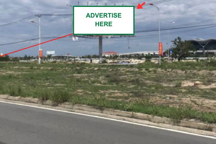 3 Sided Horizontal Unipole Billboard at Cam Ranh International Airport, Bac Cam Ranh Ward, Khanh Hoa (Intersection of Nguyen Tat Thanh and the entrance/exit road to Cam Ranh Airport)