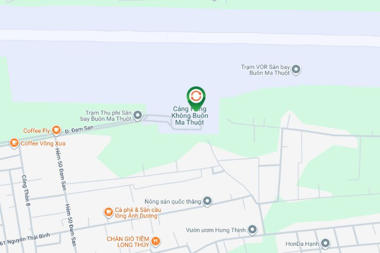 Map -  Horizontal Wall-mounted Pano Billboard at Buon Ma Thuot Airport, Tan Lap Ward, Daklak (Above the security screening entrance area of the Departures Terminal)