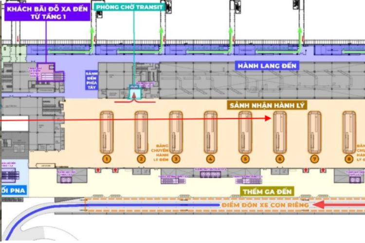 Map -  Horizontal Airport LED Screen Billboard at Tan Son Nhat International Airport, Tan Son Hoa Ward, Ho Chi Minh City (Level 2, Baggage Carousel No. 06 Area, Domestic Arrivals Terminal, Terminal T3)