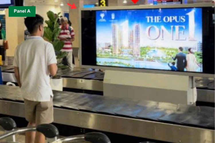2 Sided Horizontal Airport LED Screen Billboard at Tan Son Nhat International Airport, Tan Son Hoa Ward, Ho Chi Minh City (Level 1, Baggage Carousel No. 04 Area, Domestic Arrivals Isolation Zone, Terminal T1)