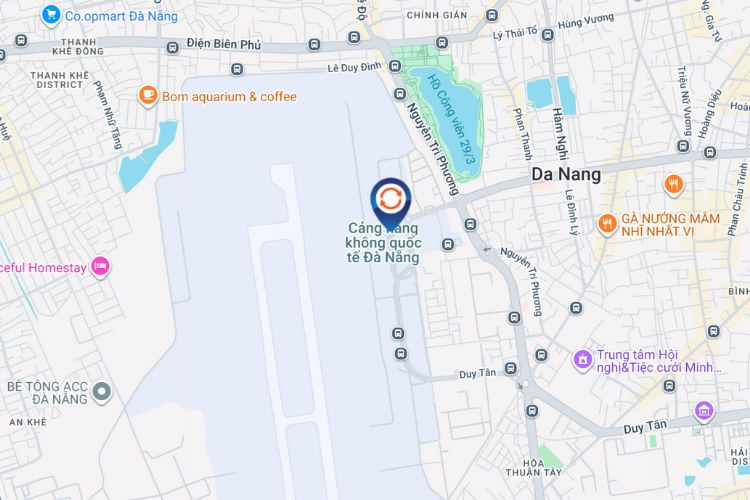 Map - Horizontal Airport LED Screen Billboard at Da Nang International Airport, Hoa Cuong Ward, Da Nang City (Central area of the Domestic Departures check-in hall)