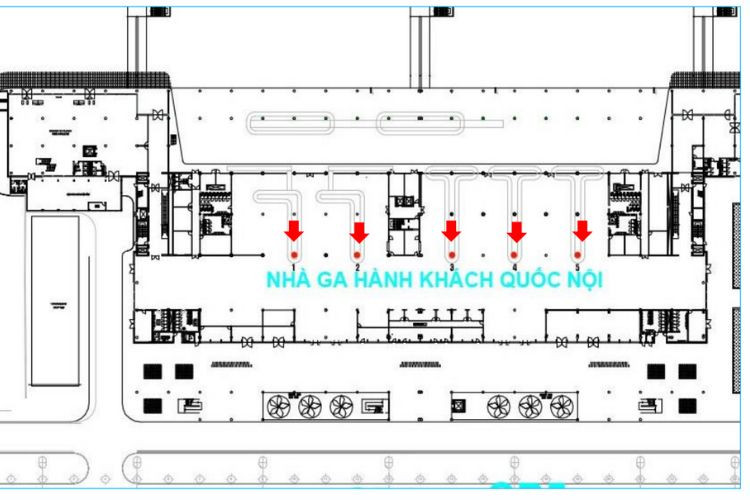 Map - Vertical Airport LED Screen Billboard at Da Nang International Airport, Hoa Cuong Ward, Da Nang City (Above the five baggage carousels, Domestic Arrivals Isolation Area)