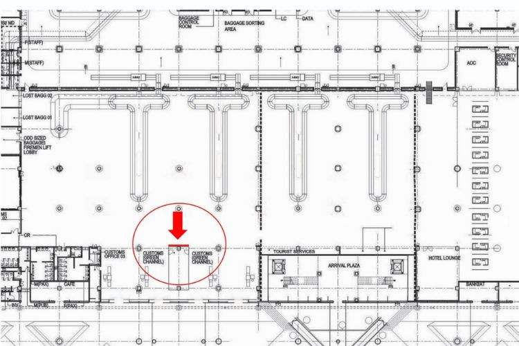 Map - Horizontal Airport LED Screen Billboard at Da Nang International Airport, Hoa Cuong Ward, Da Nang City (Center of the International Arrivals Isolation Area)