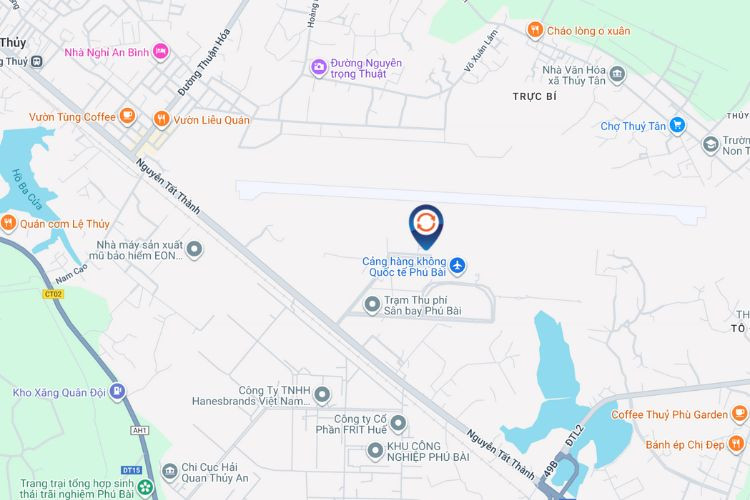 Map -  Horizontal Airport LED Screen Billboard at Phu Bai International Airport, Phu Bai Ward, Hue City (IP11, Public hall area of the Domestic and International Departures Terminals)