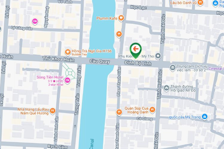 Map - Horizontal Wallscape Billboard at 5 Dinh Bo Linh, My Tho Ward, Dong Thap