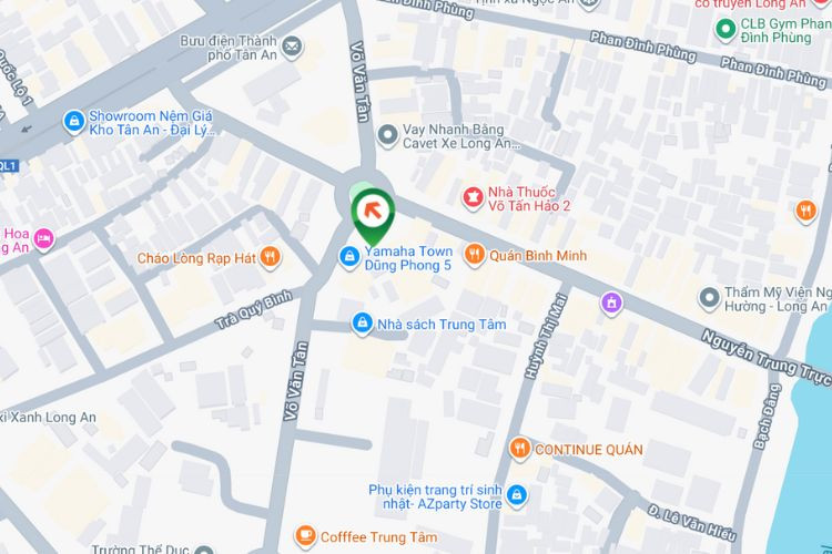 Map - Vertical Wallscape Billboard at 16 Vo Van Tan, Long An Ward, Tay Ninh (An Khang Pharmacy)