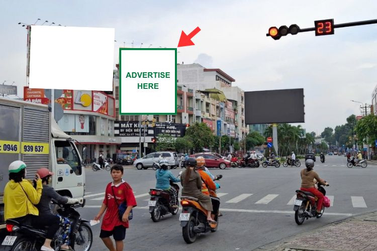 1 Panel Vertical Wallscape Billboard at 109 QL1A, Long An Ward, Tay Ninh
