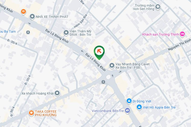 Map - Horizontal Wallscape Billboard at 105A2 Dong Khoi, Phu Khuong Ward, Vinh Long