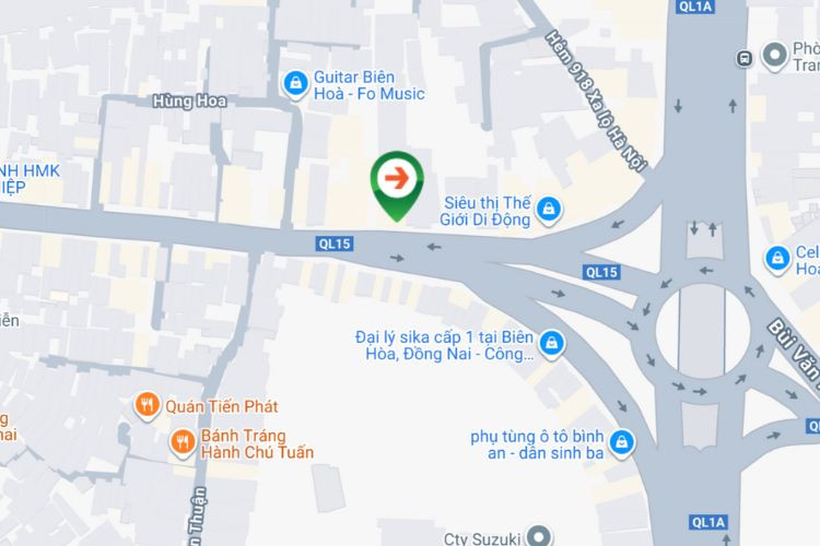 Map -  Horizontal Wallscape Billboard at 42 Pham Van Thuan, Long Binh Ward, Dong Nai