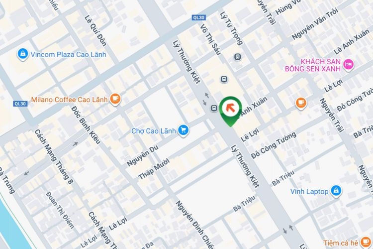 Map - Horizontal Wallscape Billboard at 97 Ly Thuong Kiet, Cao Lanh Ward, Dong Thap