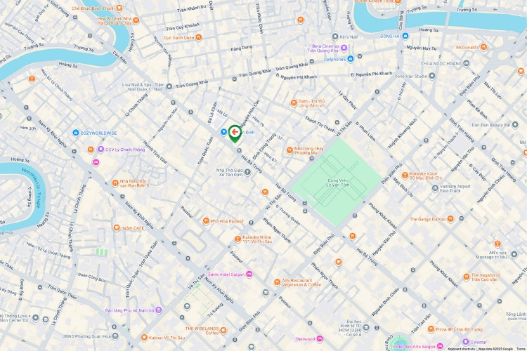 Map - Vertical Wallscape Billboard at 312 Hai Ba Trung, Tan Dinh Ward, District 1, Ho Chi Minh City