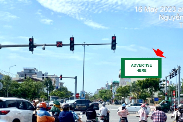 1 Panel Horizontal Wallscape Billboard at 592 Nguyen Huu Tho, Cam Le Ward, Da Nang City